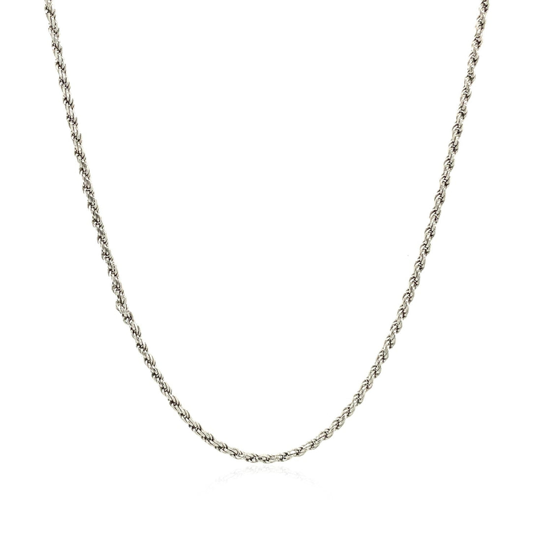 Sterling Silver Diamond Cut Rope Style Chain (1.40 mm) - DestGlow