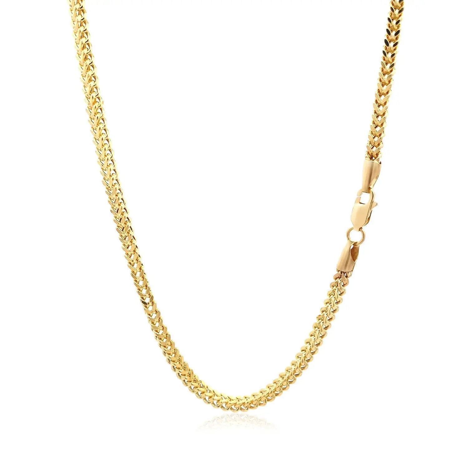 14k Yellow Gold Light Weight Wheat Chain (3.20 mm) 