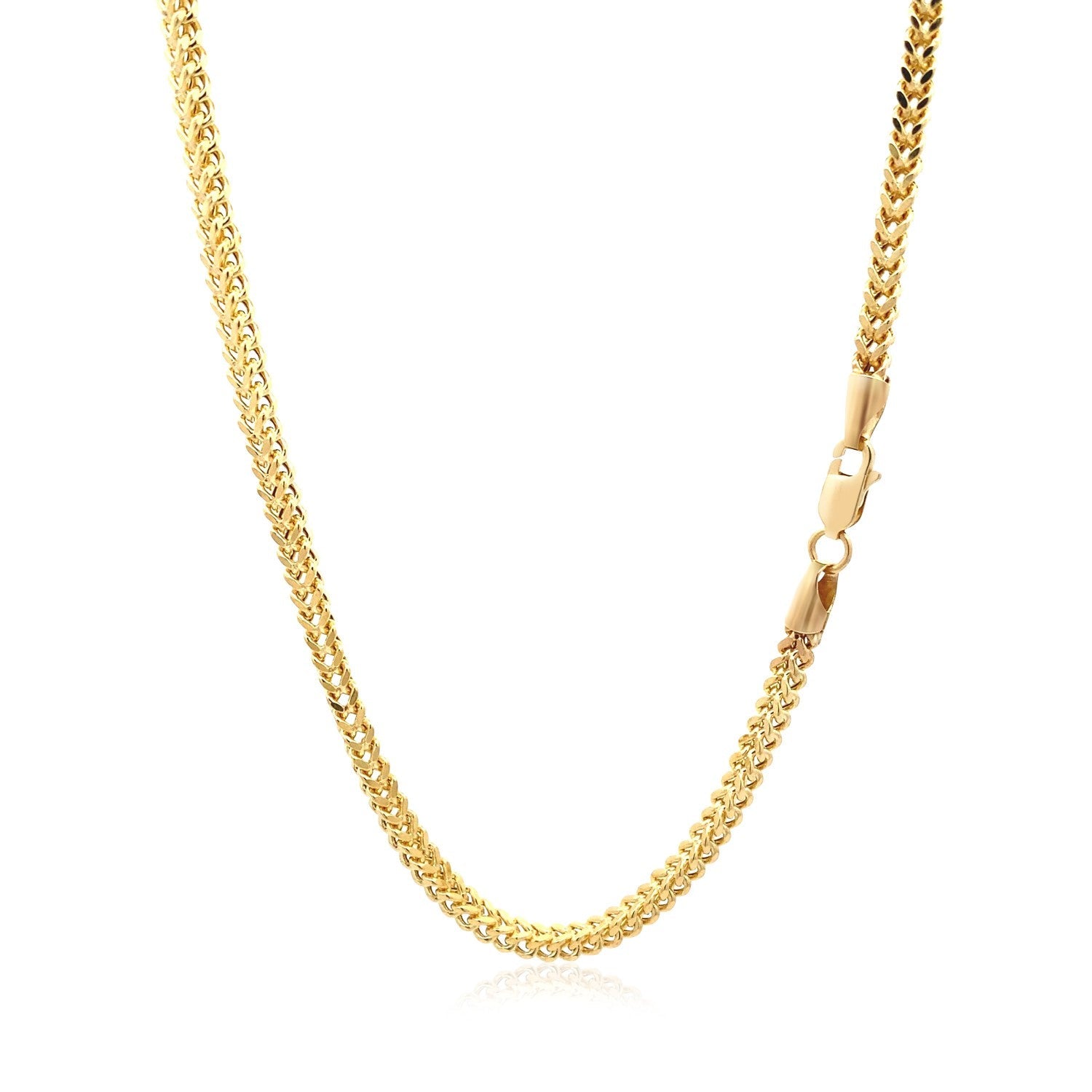 14k Yellow Gold Light Weight Wheat Chain (3.20 mm) by Bids.com