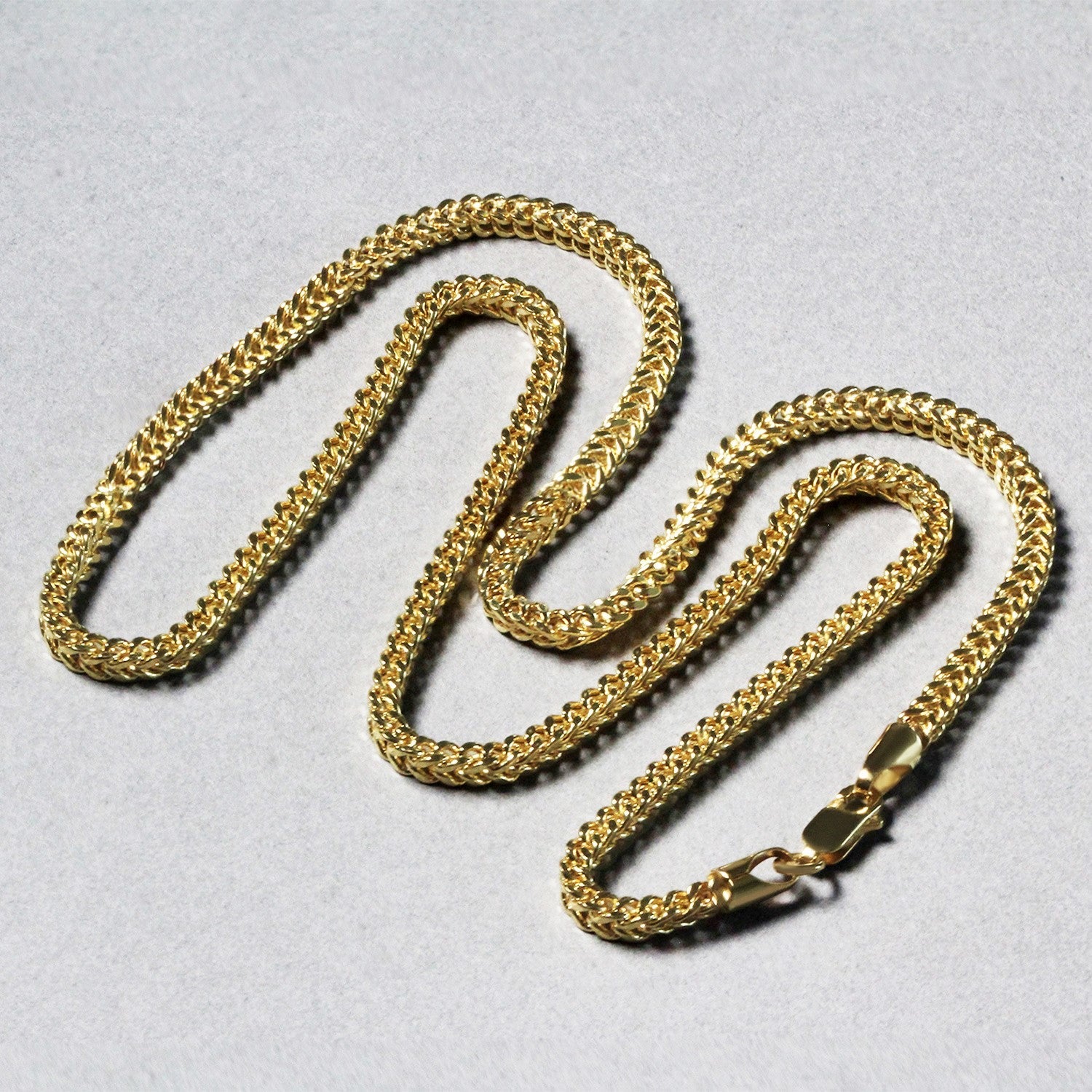 14k Yellow Gold Light Weight Wheat Chain (3.20 mm) by Bids.com