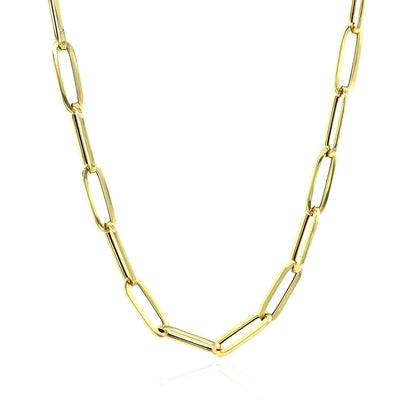 10K Yellow Gold Lite Paperclip Chain (4.20 mm)  DestGlow