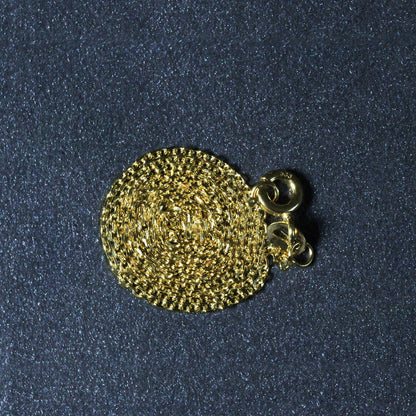 14k Yellow Gold Diamond Cut Cable Link Chain 1.1mm by Bids.com