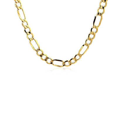 10k Yellow Gold Lite Figaro Chain (5.60 mm) 