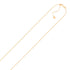 14k Rose Gold Adjustable Cable Chain (1.10 mm) by Avera Group