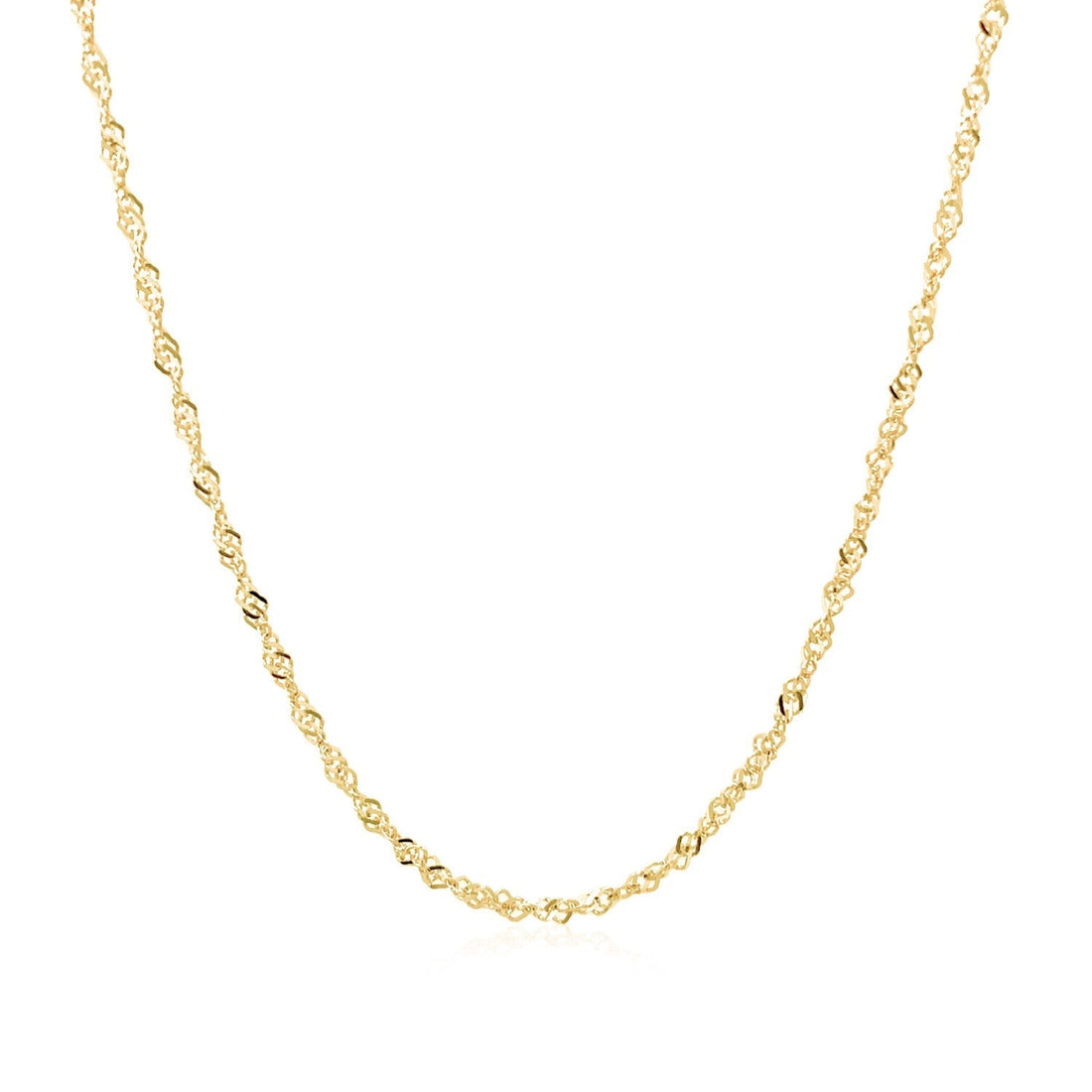 14k Yellow Gold Singapore Chain (1.30 mm) 
