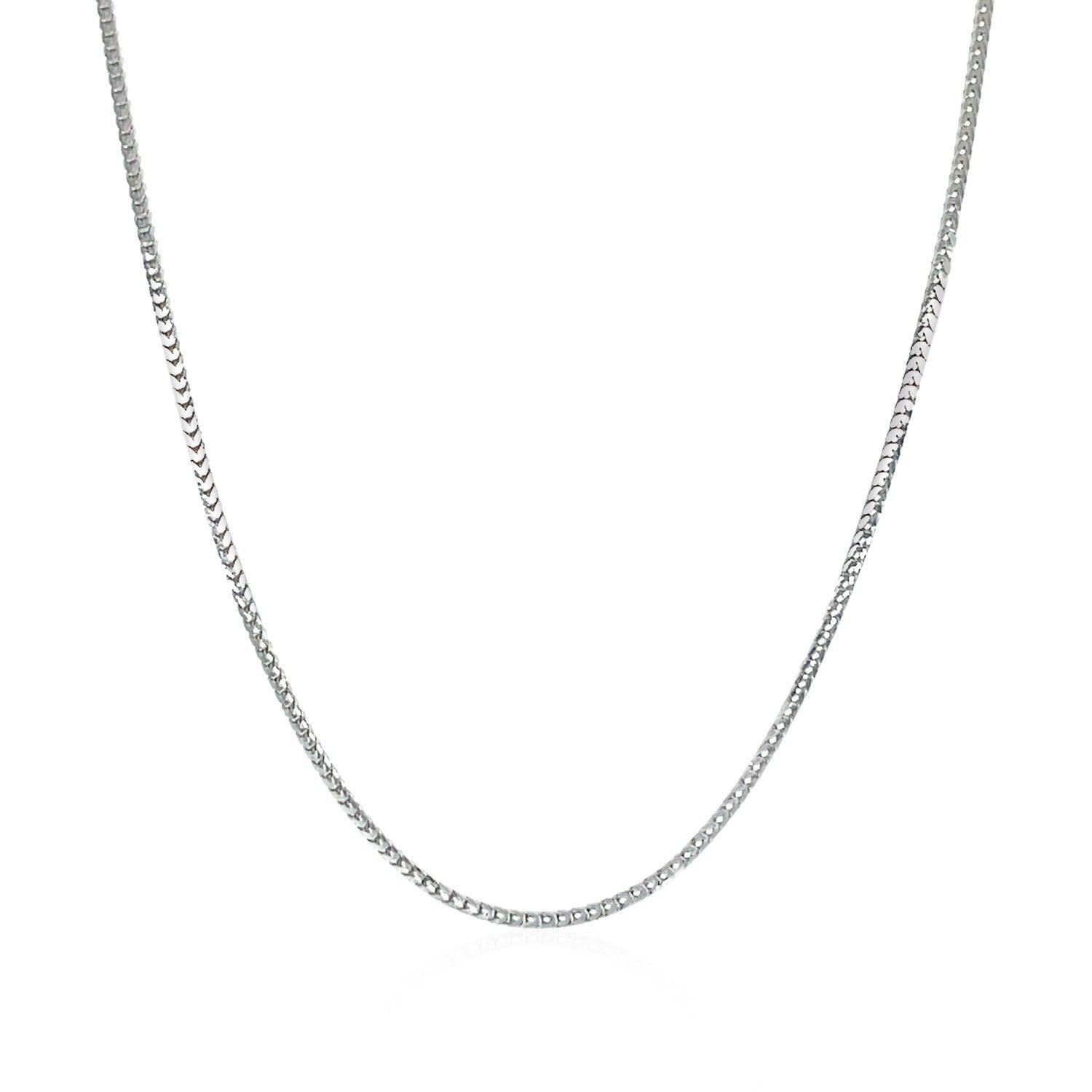 14k White Gold Franco Chain 0.9mm by Bids.com