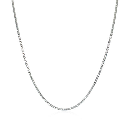 14k White Gold Franco Chain 0.9mm by Bids.com