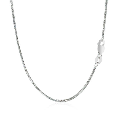 14k White Gold Franco Chain 0.9mm by Bids.com