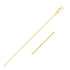 14k Yellow Gold Round Cable Link Chain 1.2mm - necklaces