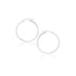 14k White Gold Polished Hoop Earrings (2x20mm) - earrings