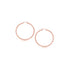14k Rose Gold Polished Hoop Earrings (3x15mm) by Avera Group