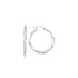 Sterling Silver Polished Spiral Motif Hoop Earrings - DestGlow