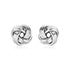 Petite Sterling Silver Polished Love Knot Earrings - DestGlow