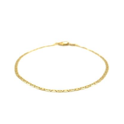 10k Yellow Gold Mariner Link Bracelet (1.70 mm) - DestGlow