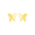 14k Yellow Gold Polished Butterfly Earrings by Avera Group