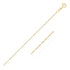 14k Yellow Gold Singapore Chain 0.6mm (0.60 mm) by Avera Group
