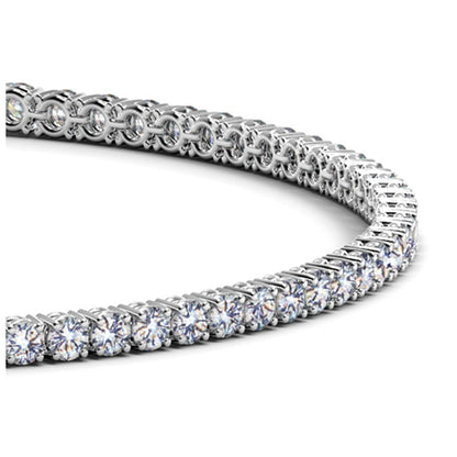 Lab Grown Round Diamond Tennis Bracelet in 14k White Gold (2 cctw F/G VS2/SI1) by Bids.com