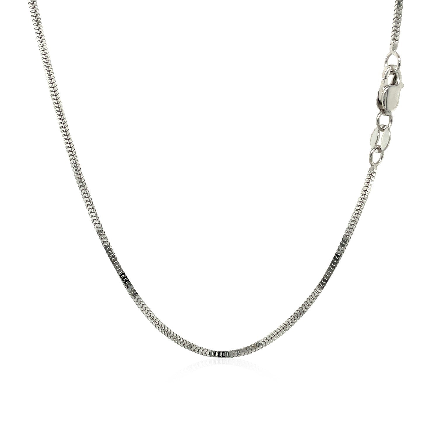 14k White Gold Milano Chain 1.1mm by Bids.com