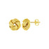 Love Knot Post Earrings in 14k Yellow Gold - DestGlow