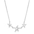Sterling Silver Necklace with Three Starfish by Avera Group
