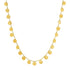 Choker Necklace with Polished Discs in 14k Yellow Gold