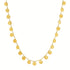 Choker Necklace with Polished Discs in 14k Yellow Gold 