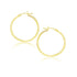 10k Yellow Gold Polished Hoop Earrings 25 mm - earrings