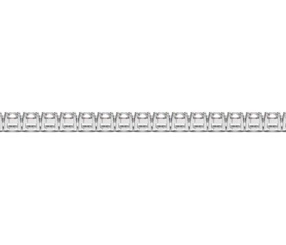 Lab Grown Round Diamond Tennis Bracelet in 14k White Gold (10 cctw F/G  VS2/SI1)  DestGlow