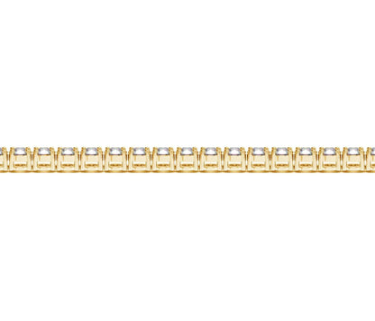 Lab Grown Round Diamond Tennis Bracelet in 14k Yellow Gold (7 cctw F/G  VS2/SI1)