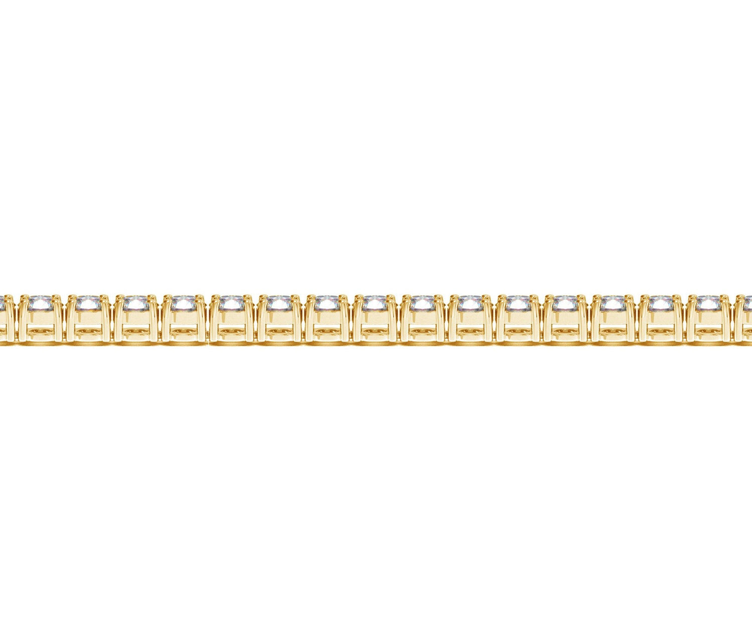 Lab Grown Round Diamond Tennis Bracelet in 14k Yellow Gold (7 cctw F/G VS2/SI1) by Bids.com