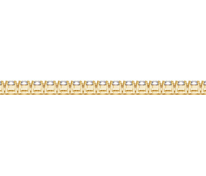 Lab Grown Round Diamond Tennis Bracelet in 14k Yellow Gold (7 cctw F/G VS2/SI1) by Bids.com