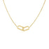 14k Yellow Gold Necklace with Interlocking Petite Rectangles - necklaces