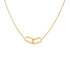 14k Yellow Gold Necklace with Interlocking Petite Rectangles by Avera Group
