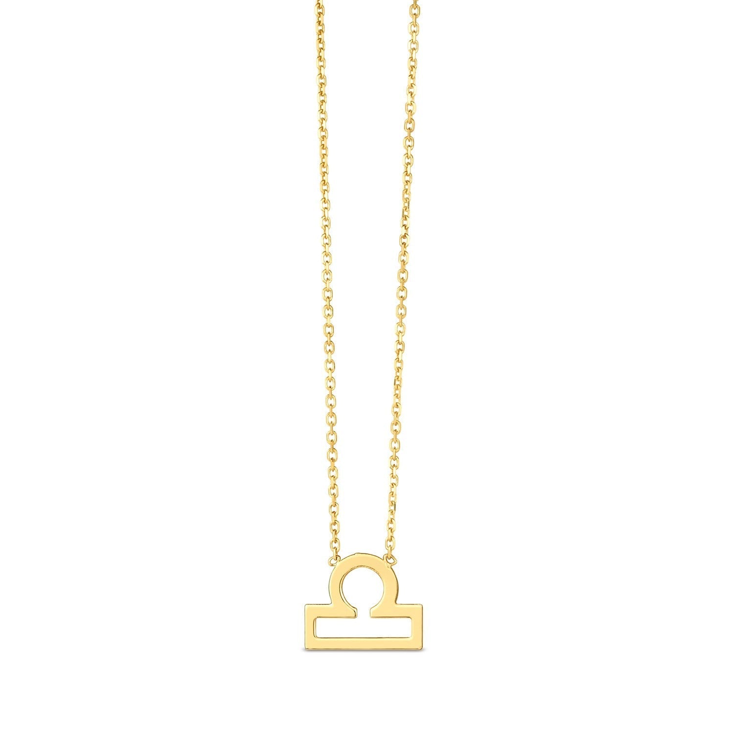 14K Yellow Gold Libra Necklace  DestGlow