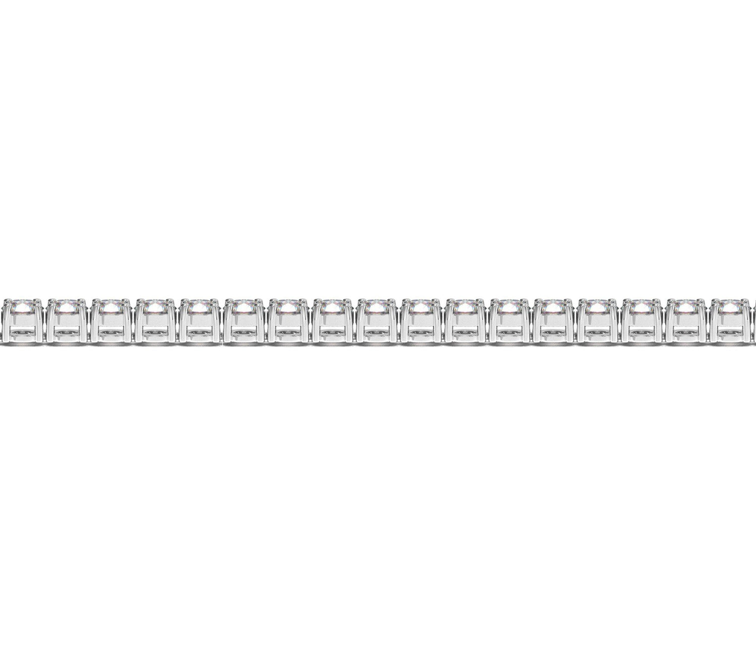 Lab Grown Round Diamond Tennis Bracelet in 14k White Gold (7 cctw F/G  VS2/SI1)  DestGlow