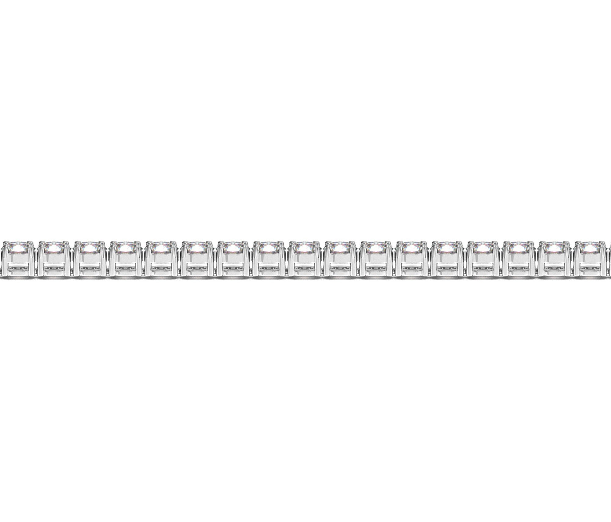 Lab Grown Round Diamond Tennis Bracelet in 14k White Gold (7 cctw F/G  VS2/SI1)  DestGlow