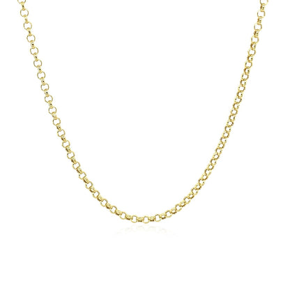 14k Yellow Gold Rolo Chain (1.90 mm) - DestGlow