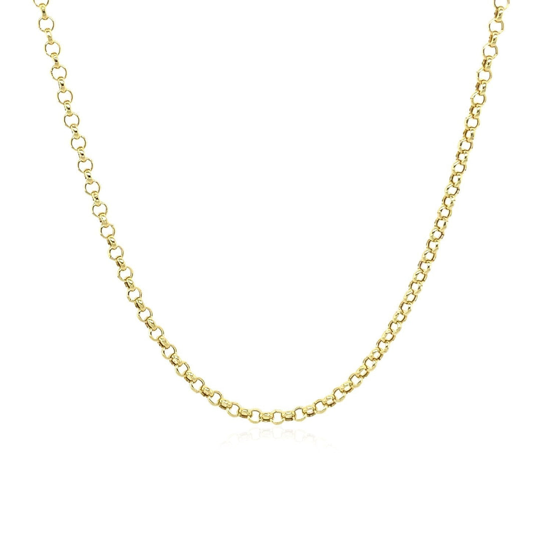 14k Yellow Gold Rolo Chain (1.90 mm) 