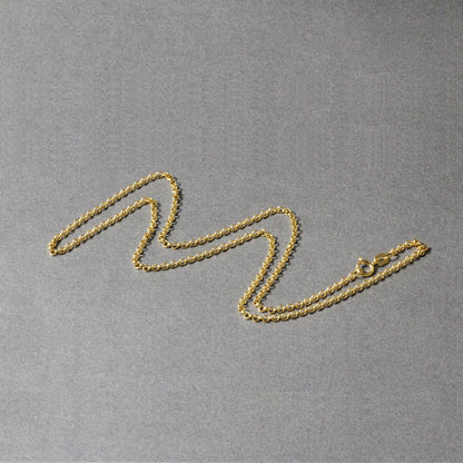14k Yellow Gold Rolo Chain (1.90 mm) - DestGlow