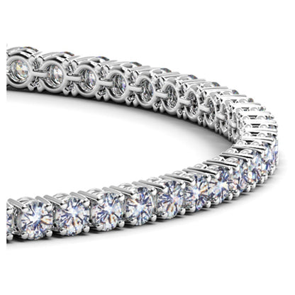 Lab Grown Round Diamond Tennis Bracelet in 14k White Gold (5 cctw F/G VS2/SI1) by Bids.com
