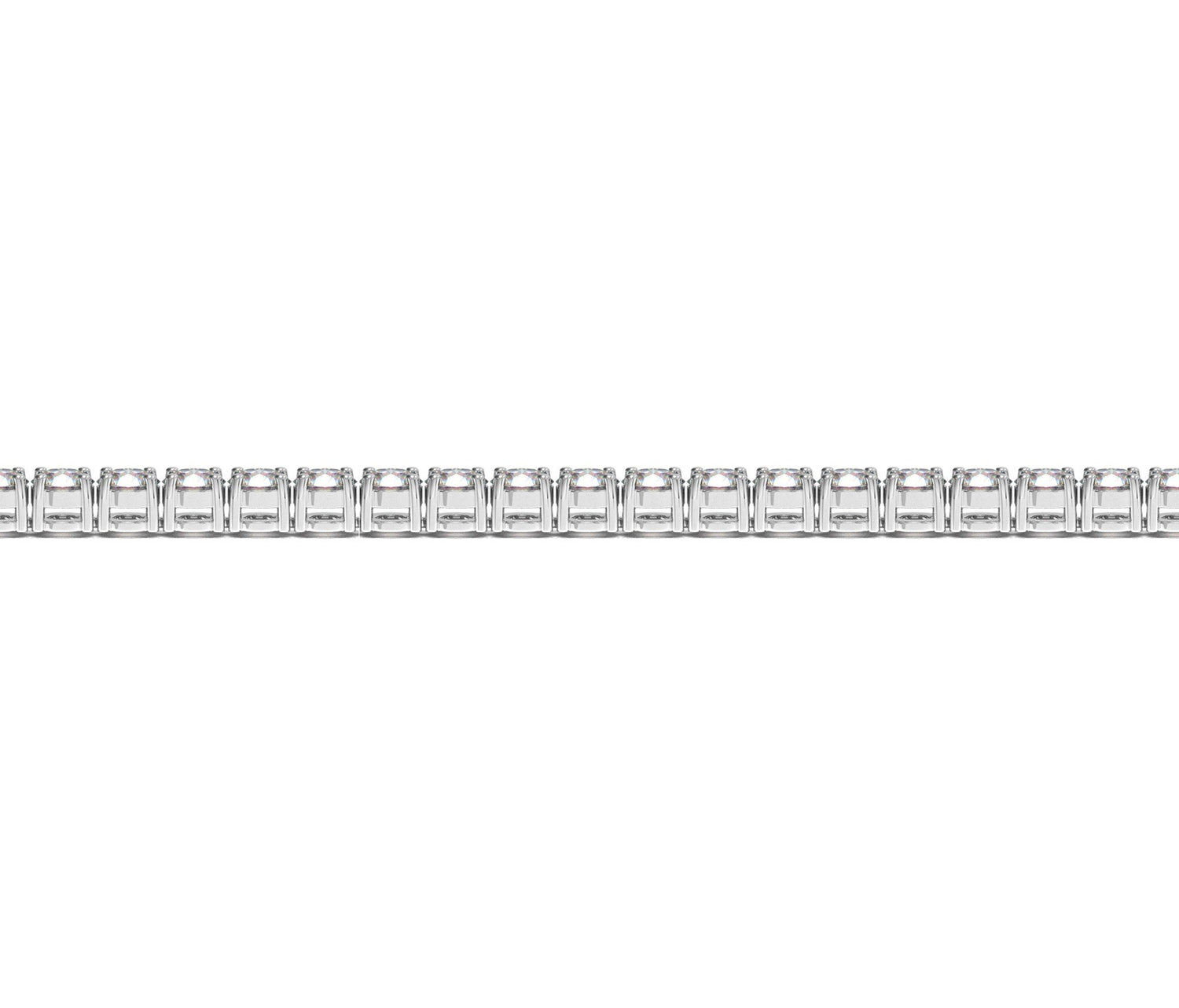Lab Grown Round Diamond Tennis Bracelet in 14k White Gold (5 cctw F/G VS2/SI1) by Bids.com