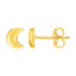 14k Yellow Gold Post Earrings with Moons - accessories