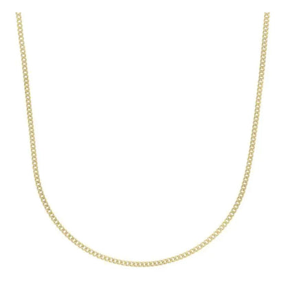 14k Yellow Gold Light Gourmette Chain (2.20 mm)  DestGlow