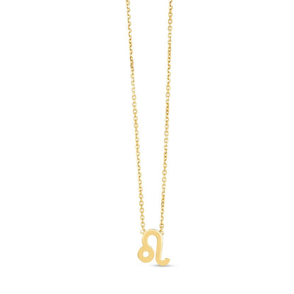 14K Yellow Gold Leo Necklace by Bids.com