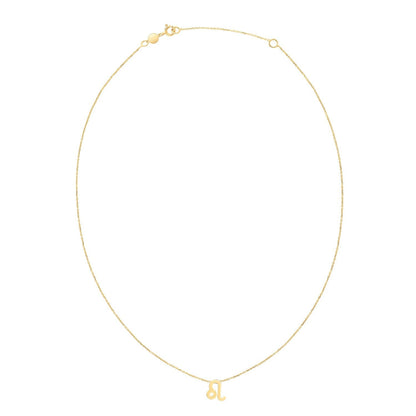 14K Yellow Gold Leo Necklace 