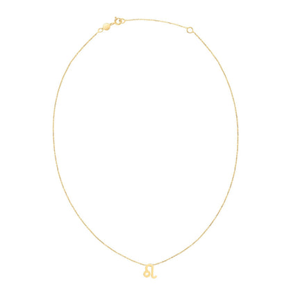 14K Yellow Gold Leo Necklace by Bids.com