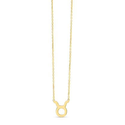 14K Yellow Gold Taurus Necklace by Bids.com