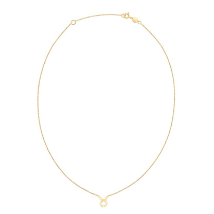14K Yellow Gold Taurus Necklace by Bids.com