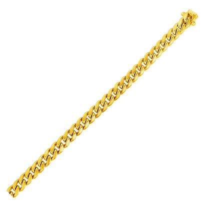 6.1mm 14k Yellow Gold Semi Solid Miami Cuban Bracelet by Bids.com