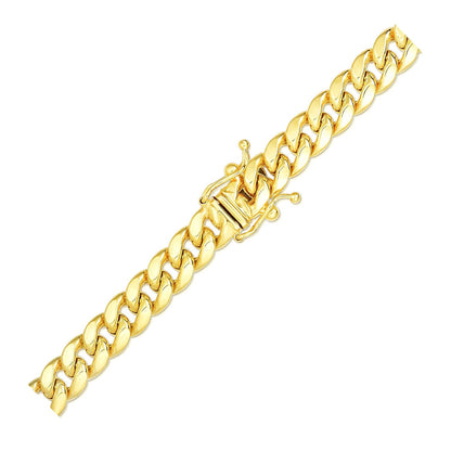 6.1mm 14k Yellow Gold Semi Solid Miami Cuban Bracelet by Bids.com